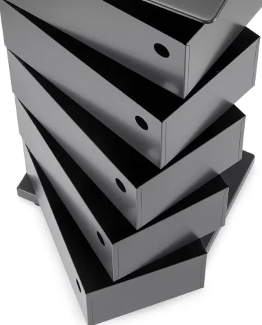 Drehladen-Container Stahlblech 5-fach anthrazit