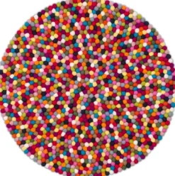 Filzkugelteppich