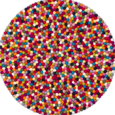 Filzkugelteppich