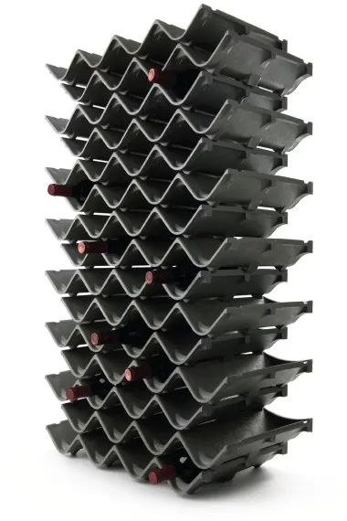 Flaschenregal Zigzag