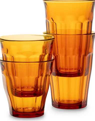 Französisches Bistroglas Amber