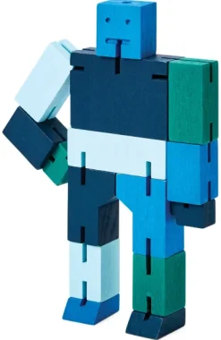 Holzfigur Cubebot