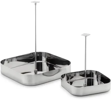 Italienisches Pendeltablett Edelstahl