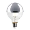 LED-Kopfspiegellampe Globe, Chrom