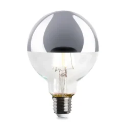 LED-Kopfspiegellampe Globe, Chrom