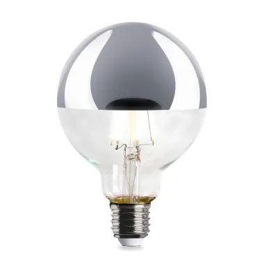 LED-Kopfspiegellampe Globe, Chrom