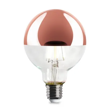 LED-Kopfspiegellampe Globe, Kupfer