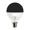 LED-Kopfspiegellampe Globe, Schwarz
