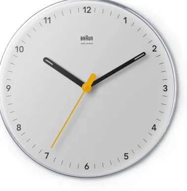 Wanduhr Braun, klein