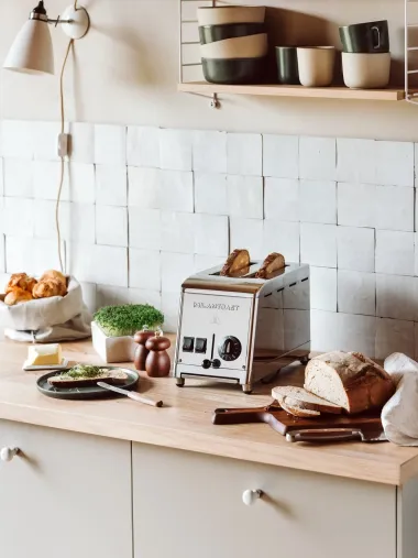 Zweischacht-Toaster Edelstahl